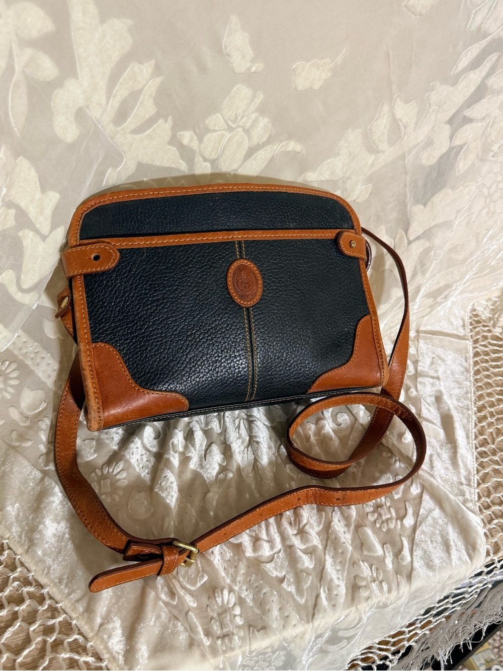 Vintage Liz Claiborne Pebbled Leather Bag